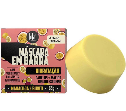 Máscara em barra de Hidratação Maracujá e Buriti 65g - Lola Cosmetics