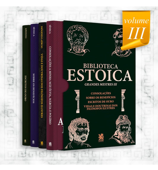 Biblioteca Estoica: Grandes Mestres Volume III - Box com 4 Livros